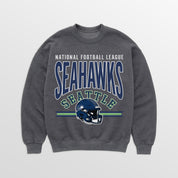 SEATTLE SEAHAWKS KICKOFF CLASSIC PREMIUM FLEECE DROP SHOULDER CREWNECK PULLOVER