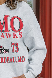 SOUTHEAST MISSOURI REDHAWKS ALLEGIANCE PREMIUM FLEECE DROP SHOULDER CREWNECK PULLOVER