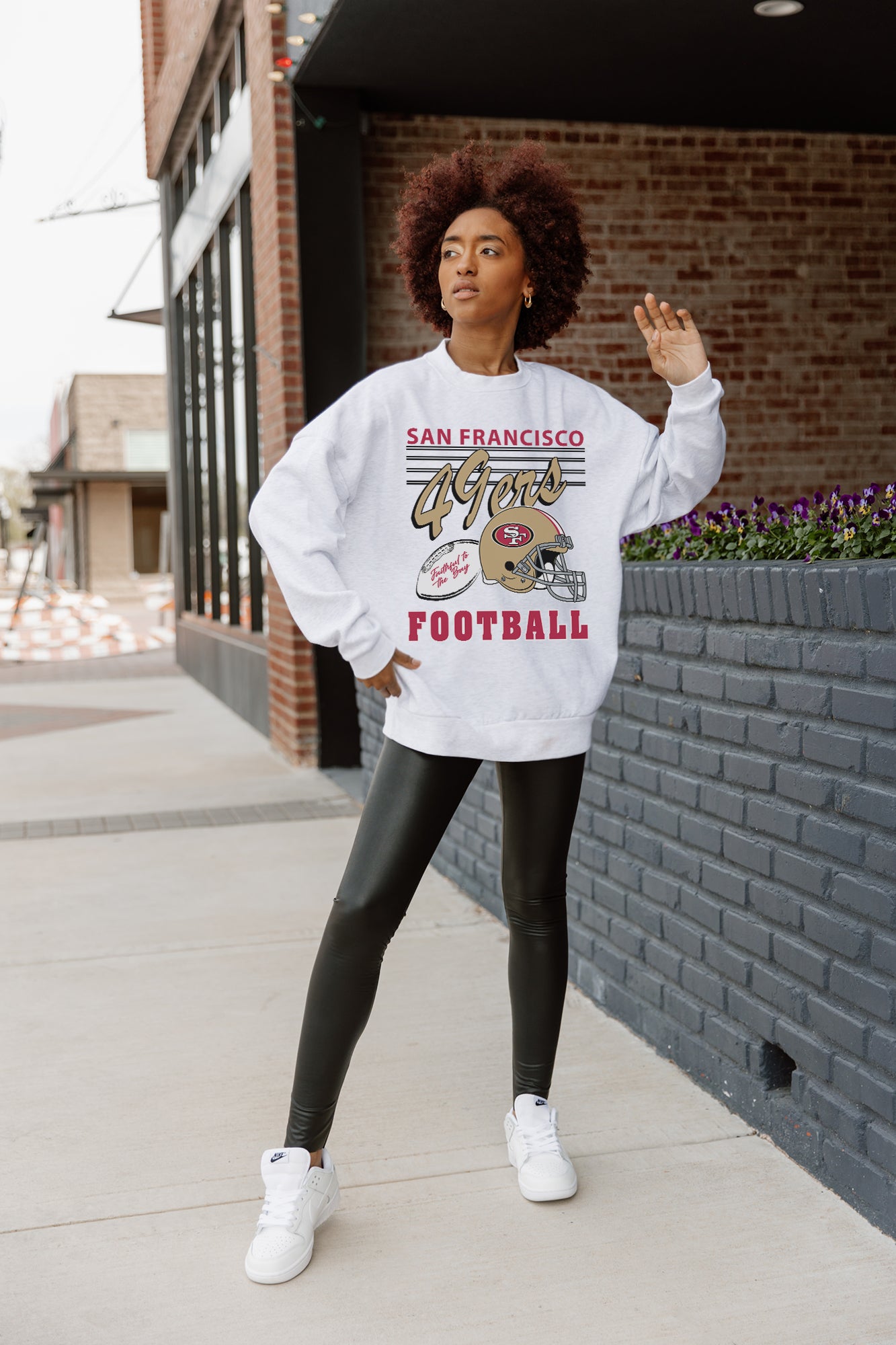 SAN FRANCISCO 49ERS HOME TURF PREMIUM FLEECE CREWNECK PULLOVER