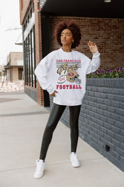SAN FRANCISCO 49ERS HOME TURF PREMIUM FLEECE CREWNECK PULLOVER