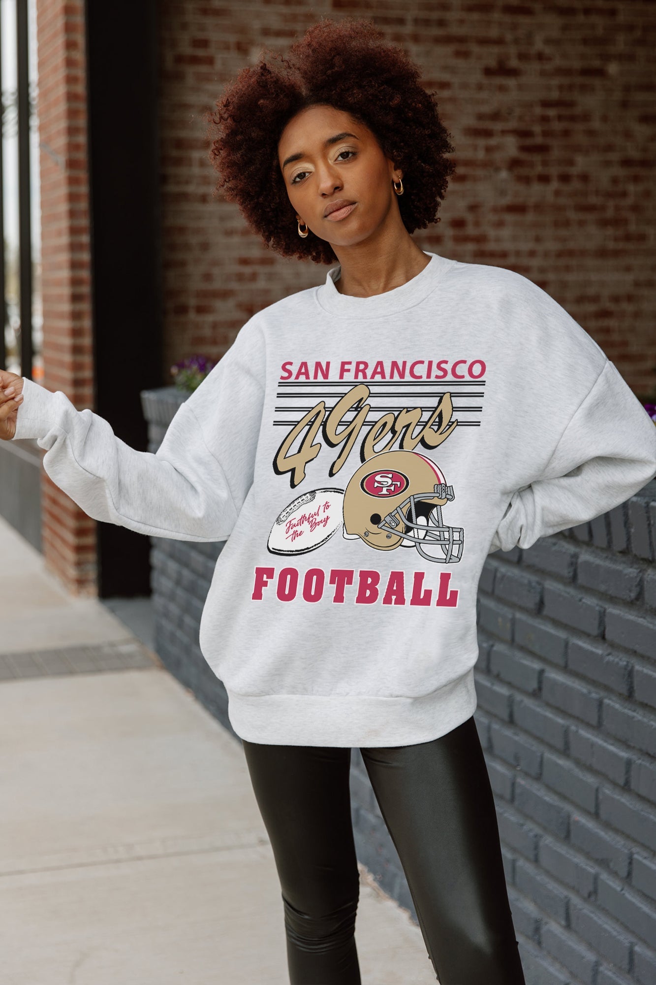 SAN FRANCISCO 49ERS HOME TURF PREMIUM FLEECE CREWNECK PULLOVER