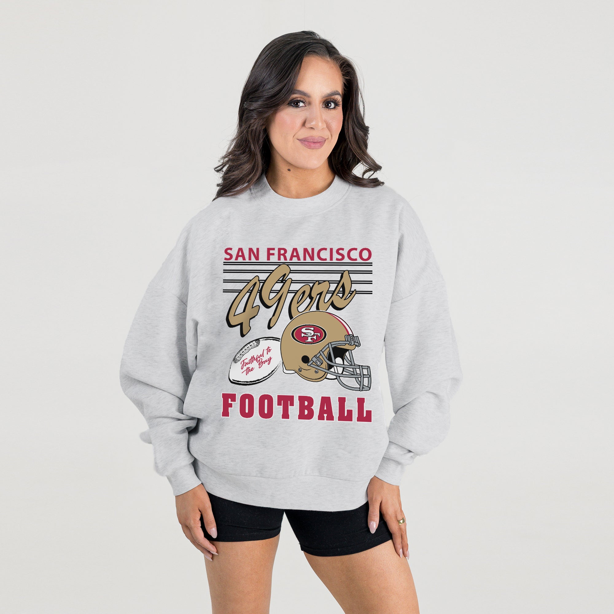 SAN FRANCISCO 49ERS HOME TURF PREMIUM FLEECE CREWNECK PULLOVER