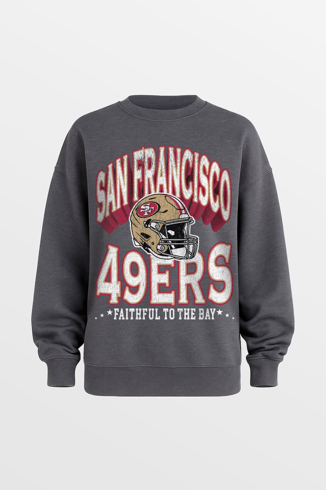 SAN FRANCISCO 49ERS STAY COOL PREMIUM FLEECE CREWNECK PULLOVER BY RANDI MAHOMES
