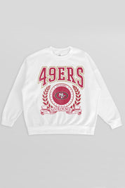 SAN FRANCISCO 49ERS STAY COOL PREMIUM FLEECE CREWNECK PULLOVER