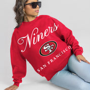SAN FRANCISCO 49ERS LEGACY CLUB PREMIUM FLEECE CREWNECK PULLOVER