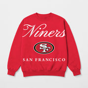 SAN FRANCISCO 49ERS LEGACY CLUB PREMIUM FLEECE CREWNECK PULLOVER