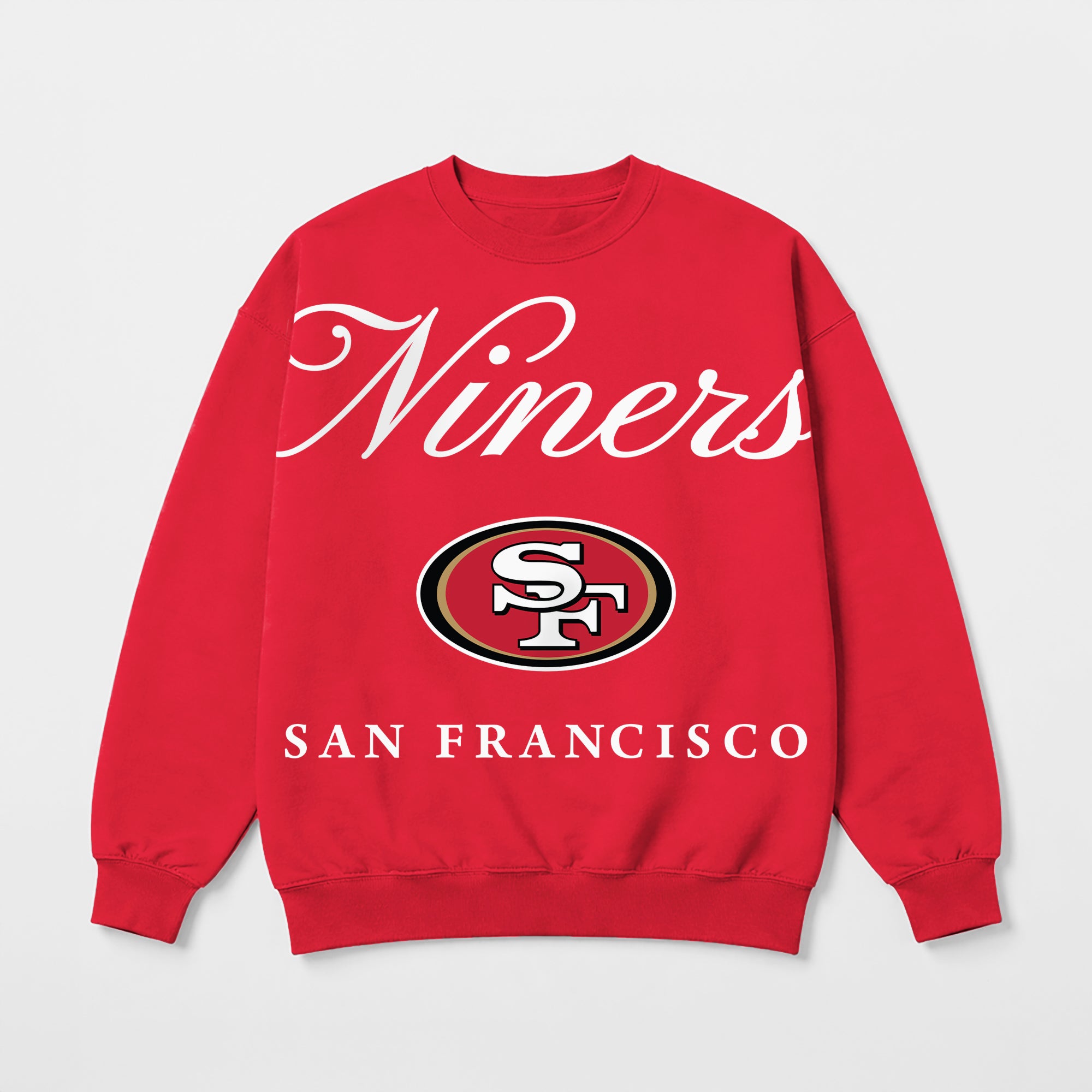 SAN FRANCISCO 49ERS LEGACY CLUB PREMIUM FLEECE CREWNECK PULLOVER