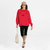 SAN FRANCISCO 49ERS ELITE ERA EMBROIDERED PREMIUM FLEECE CREWNECK
