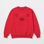 SAN FRANCISCO 49ERS ELITE ERA EMBROIDERED PREMIUM FLEECE CREWNECK