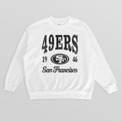 SAN FRANCISCO 49ERS PEAK SEASON PREMIUM FLEECE CREWNECK PULLOVER
