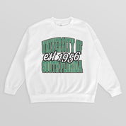 SOUTH FLORIDA BULLS FADED FORMATION PREMIUM FLEECE DROP SHOULDER CREWNECK PULLOVER