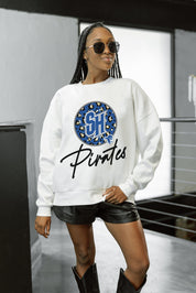 SETON HALL PIRATES WILD BREAKTHROUGH PREMIUM FLEECE CREWNECK PULLOVER
