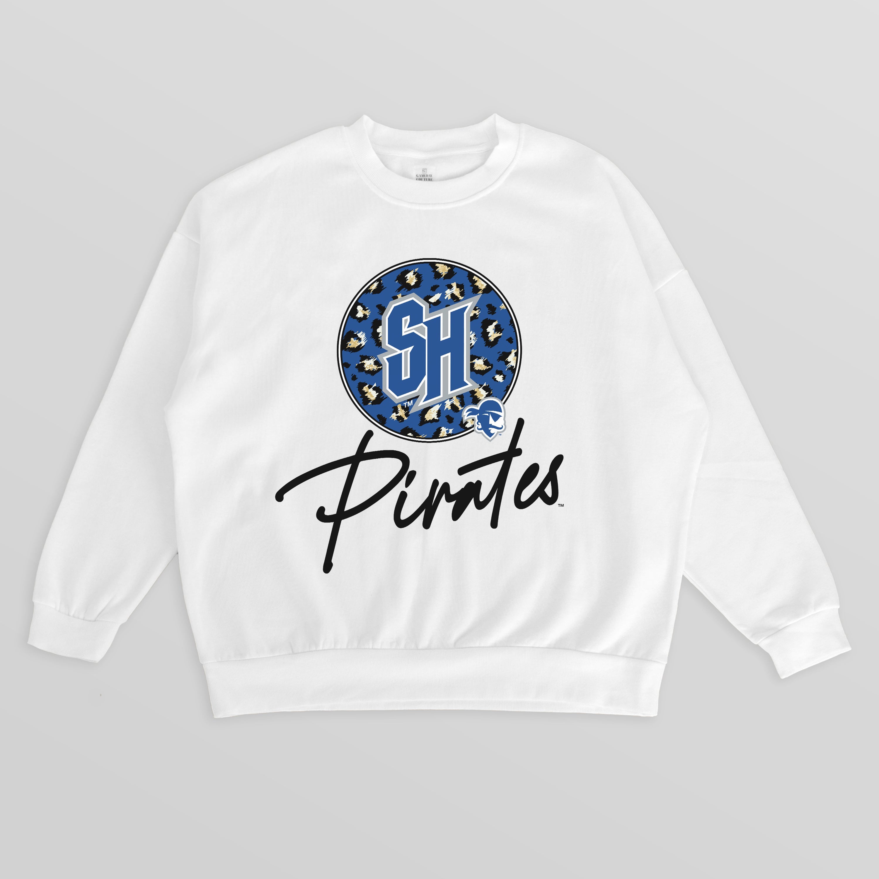 SETON HALL PIRATES WILD BREAKTHROUGH PREMIUM FLEECE CREWNECK PULLOVER