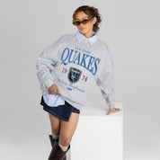 SAN JOSE EARTHQUAKES INSTANT CLASSIC PREMIUM FLEECE DROP SHOULDER CREWNECK PULLOVER