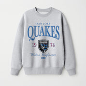 SAN JOSE EARTHQUAKES INSTANT CLASSIC PREMIUM FLEECE DROP SHOULDER CREWNECK PULLOVER
