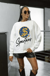 SAN JOSE STATE SPARTANS WILD BREAKTHROUGH PREMIUM FLEECE CREWNECK PULLOVER