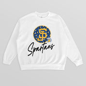 SAN JOSE STATE SPARTANS WILD BREAKTHROUGH PREMIUM FLEECE CREWNECK PULLOVER