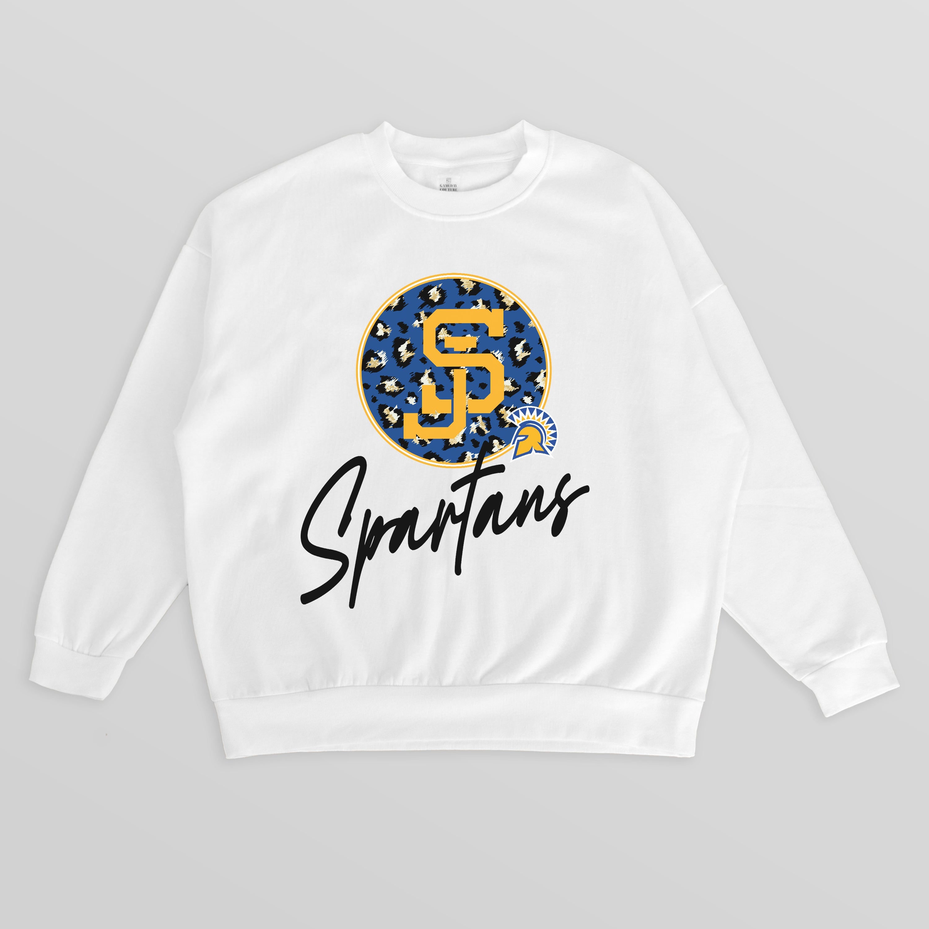 SAN JOSE STATE SPARTANS WILD BREAKTHROUGH PREMIUM FLEECE CREWNECK PULLOVER