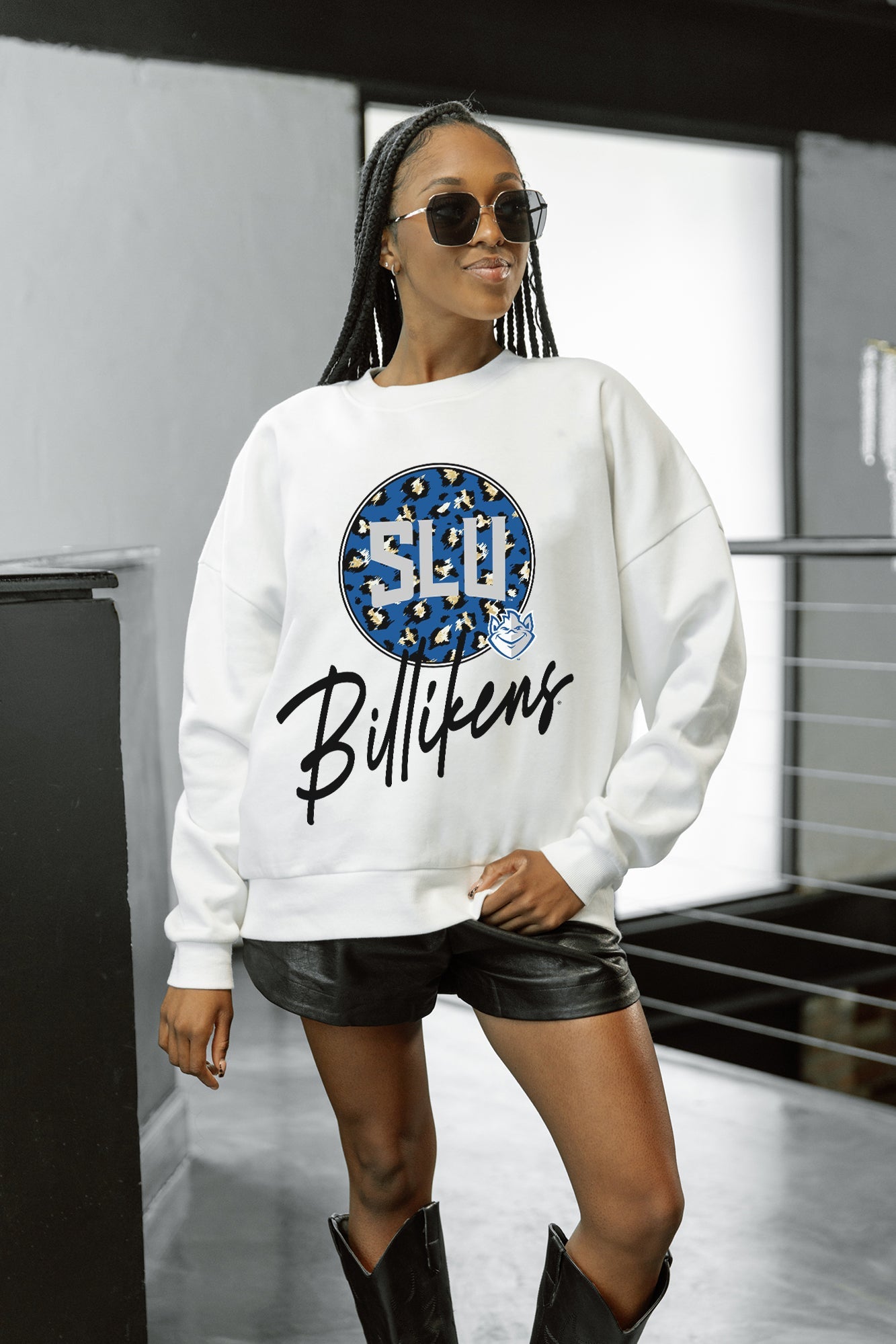 SAINT LOUIS BILLIKENS WILD BREAKTHROUGH PREMIUM FLEECE CREWNECK PULLOVER