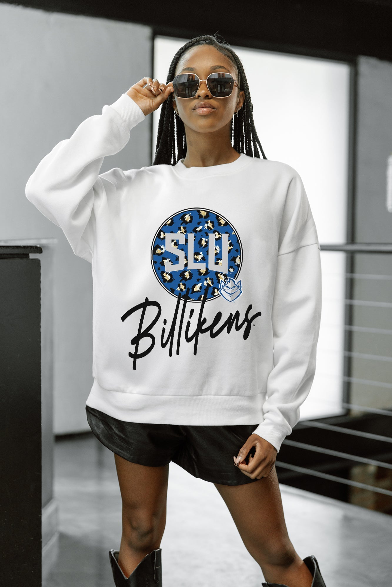 SAINT LOUIS BILLIKENS WILD BREAKTHROUGH PREMIUM FLEECE CREWNECK PULLOVER