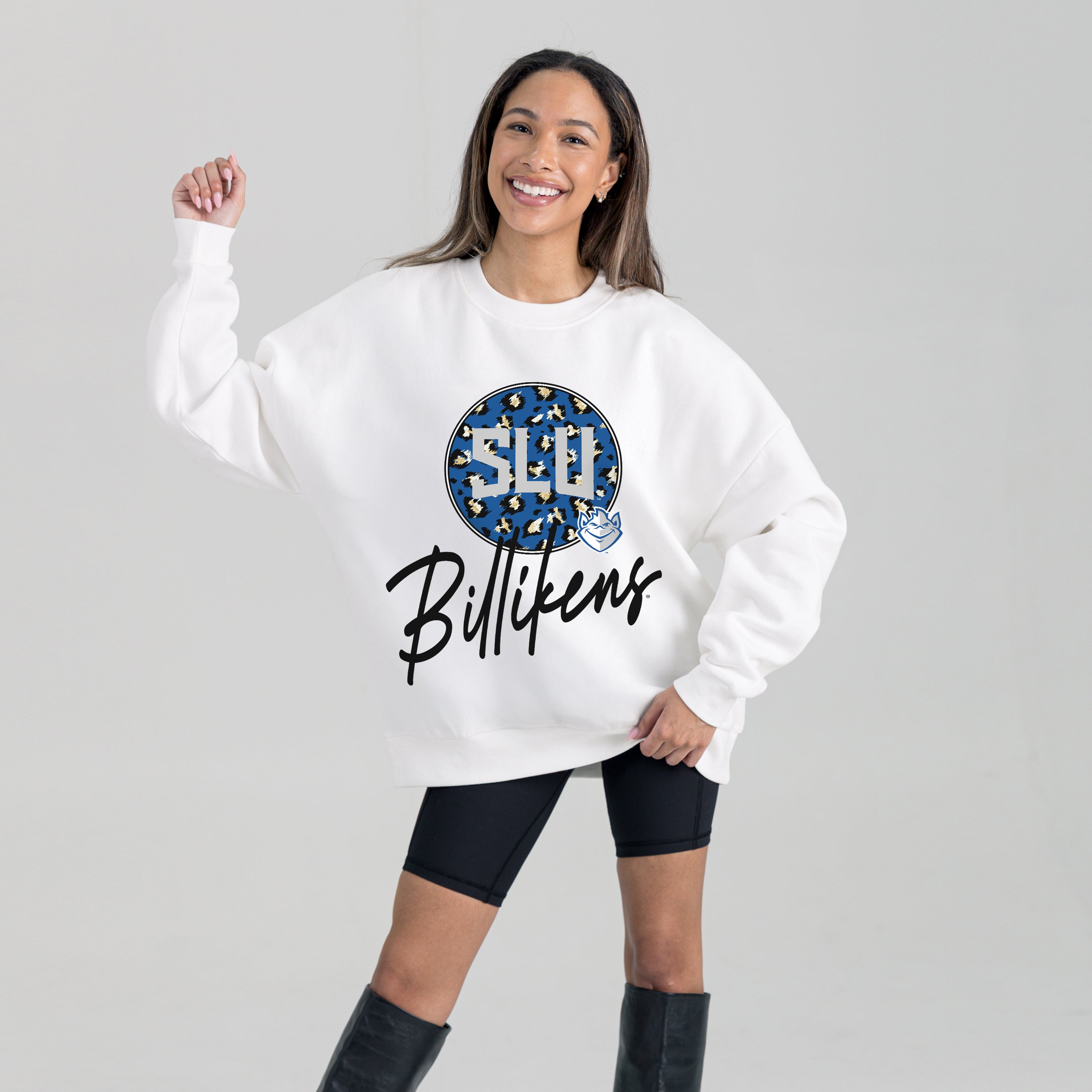 SAINT LOUIS BILLIKENS WILD BREAKTHROUGH PREMIUM FLEECE CREWNECK PULLOVER