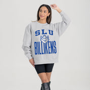 SAINT LOUIS BILLIKENS FIERCE FOCUS PREMIUM FLEECE DROP SHOULDER CREWNECK PULLOVER