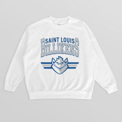 SAINT LOUIS BILLIKENS SWIFT STRIKE PREMIUM FLEECE DROP SHOULDER CREWNECK PULLOVER