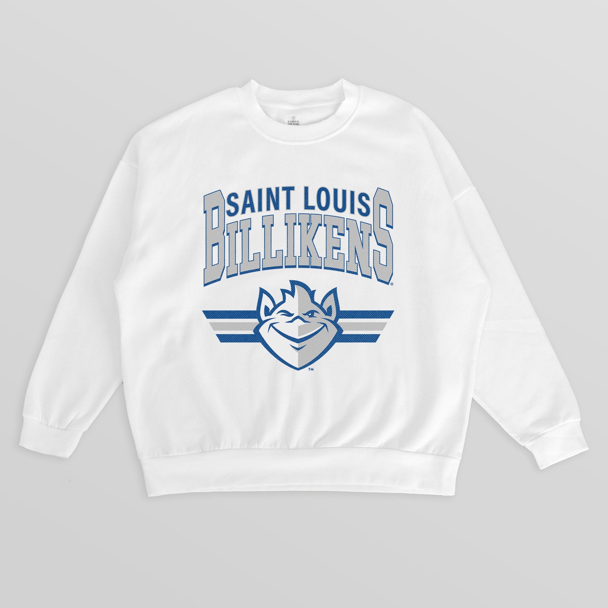 SAINT LOUIS BILLIKENS SWIFT STRIKE PREMIUM FLEECE DROP SHOULDER CREWNECK PULLOVER
