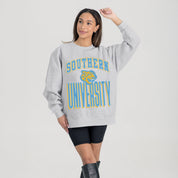 SOUTHERN JAGUARS FIERCE FOCUS PREMIUM FLEECE DROP SHOULDER CREWNECK PULLOVER