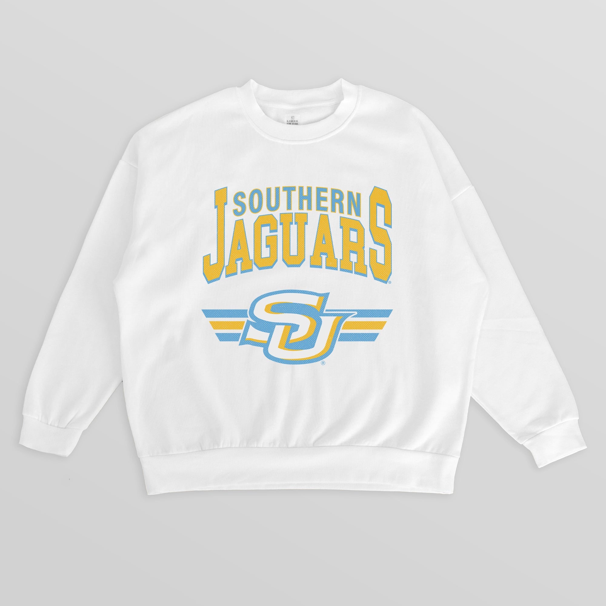 SOUTHERN JAGUARS SWIFT STRIKE PREMIUM FLEECE DROP SHOULDER CREWNECK PULLOVER