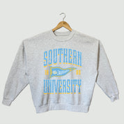 SOUTHERN JAGUARS PENNANT PRIDE PREMIUM FLEECE DROP SHOULDER CREWNECK PULLOVER
