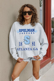 SPELMAN COLLEGE JAGUARS ALLEGIANCE PREMIUM FLEECE DROP SHOULDER CREWNECK PULLOVER