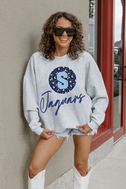 SPELMAN COLLEGE JAGUARS GOING WILD PREMIUM FLEECE DROP SHOULDER CREWNECK PULLOVER