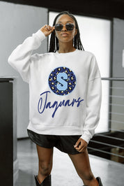 SPELMAN COLLEGE JAGUARS WILD BREAKTHROUGH PREMIUM FLEECE CREWNECK PULLOVER