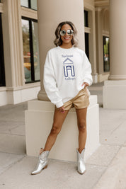 SPELMAN COLLEGE JAGUARS Slow Motion Fleece Crewneck Pullover