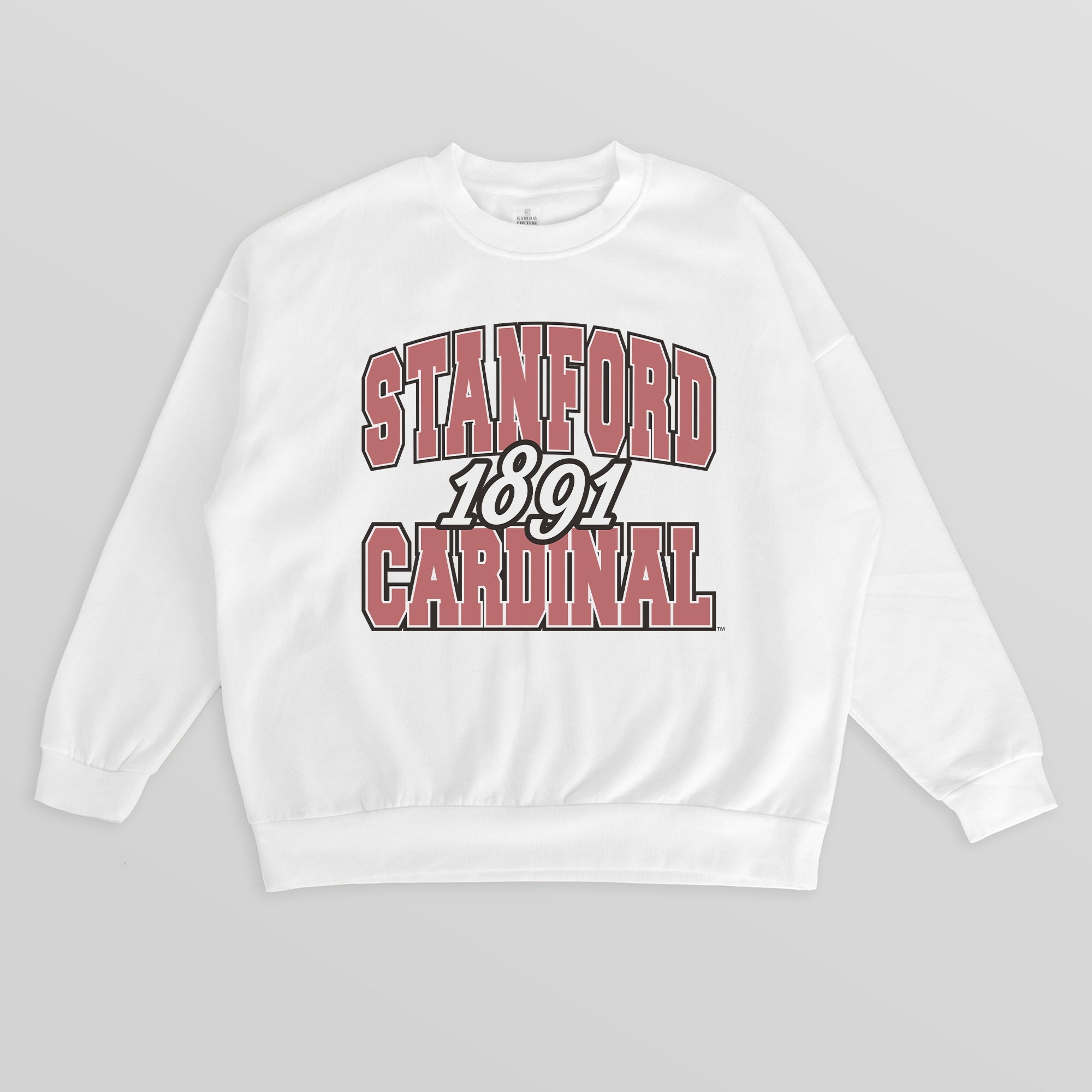 STANFORD CARDINAL FADED FORMATION PREMIUM FLEECE DROP SHOULDER CREWNECK PULLOVER