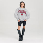 STANFORD CARDINAL TRADITION REFINED PREMIUM FLEECE CREWNECK PULLOVER