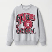 STANFORD CARDINAL GAME ON PREMIUM FLEECE DROP SHOULDER CREWNECK PULLOVER