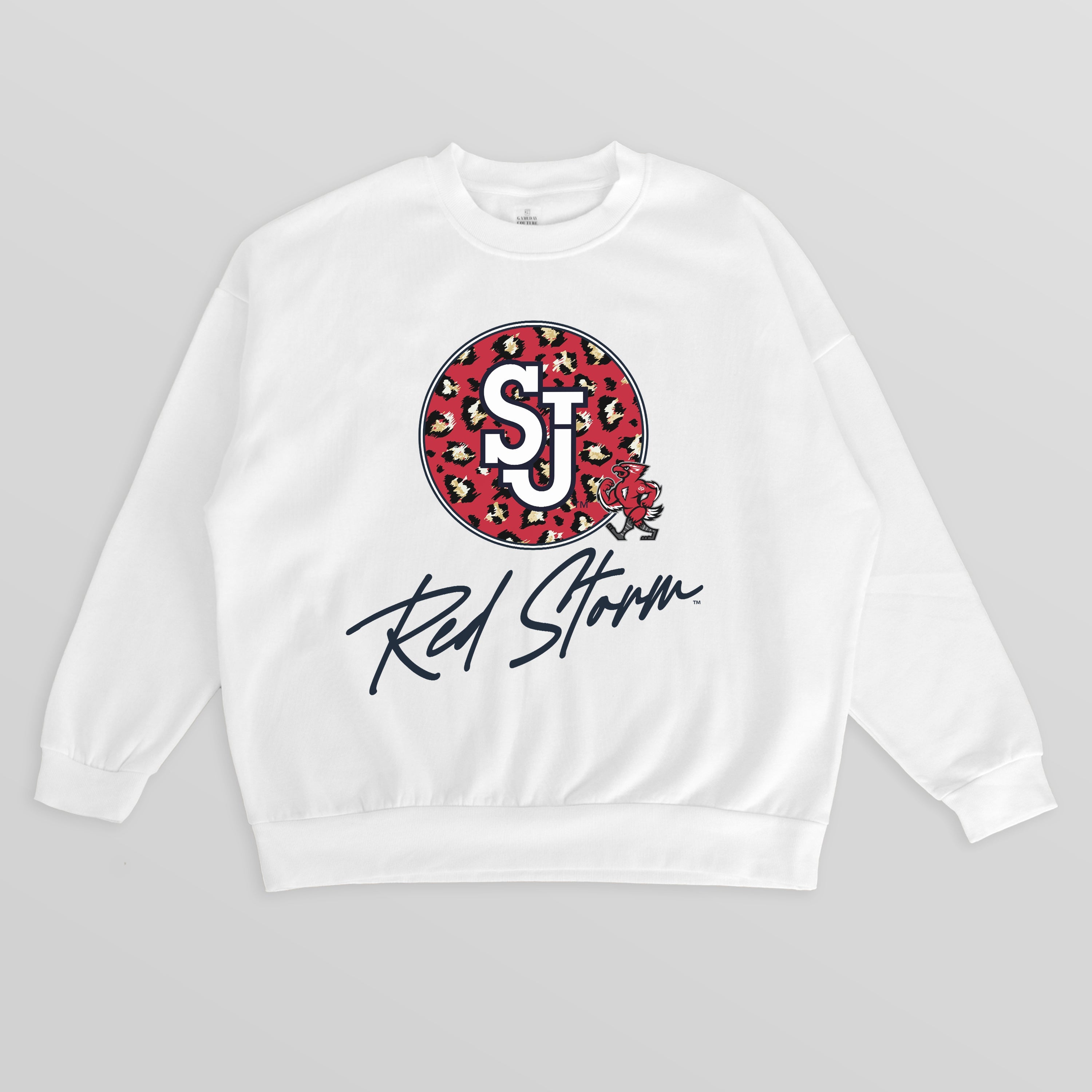 ST. JOHN'S RED STORM WILD BREAKTHROUGH PREMIUM FLEECE CREWNECK PULLOVER