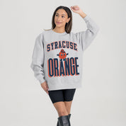 SYRACUSE ORANGE FIERCE FOCUS PREMIUM FLEECE DROP SHOULDER CREWNECK PULLOVER