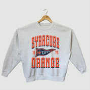 SYRACUSE ORANGE PENNANT PRIDE PREMIUM FLEECE DROP SHOULDER CREWNECK PULLOVER