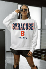 SYRACUSE ORANGE FREESTYLE PREMIUM FLEECE CREWNECK PULLOVER