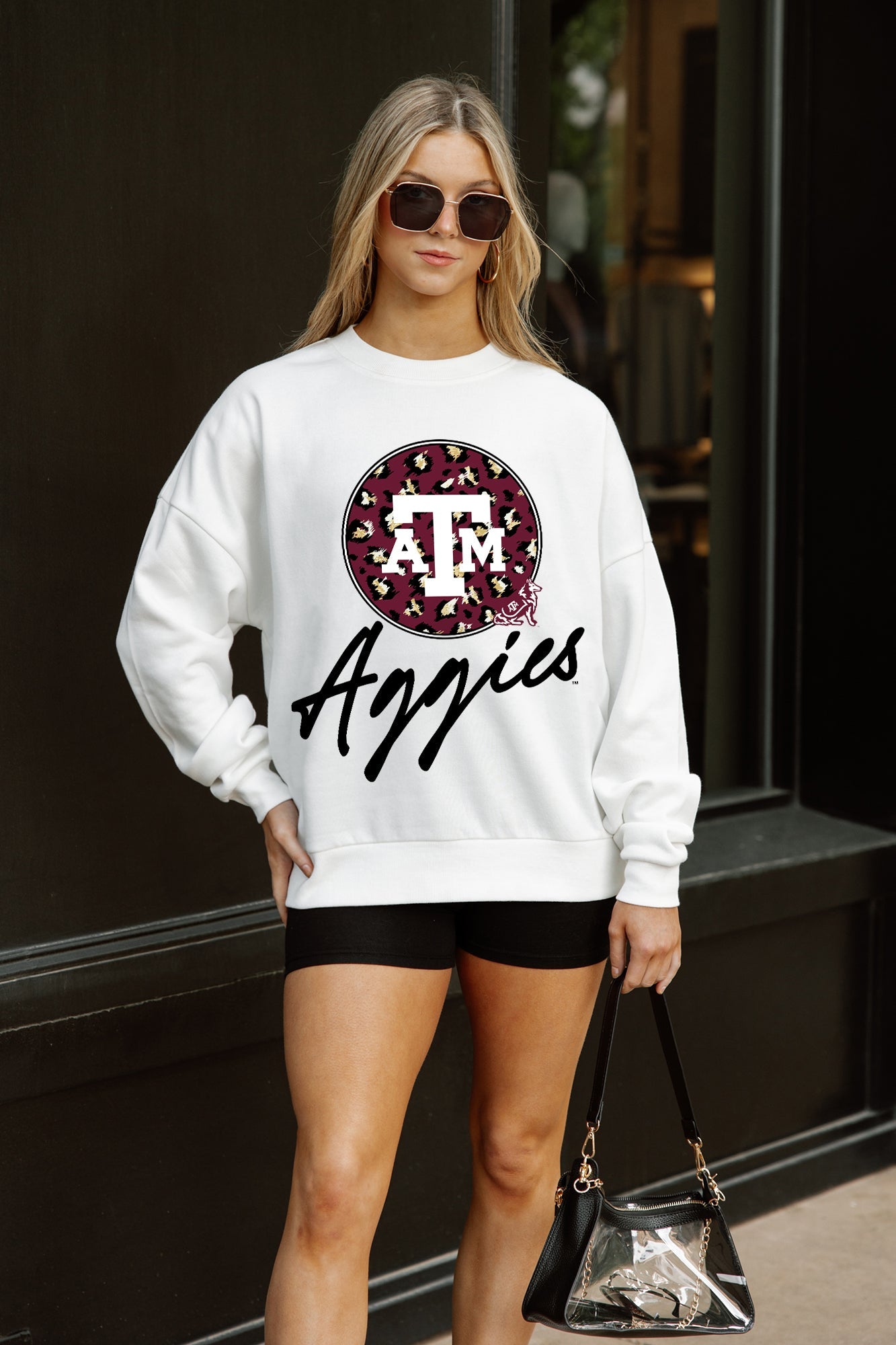 TEXAS A&M AGGIES WILD BREAKTHROUGH PREMIUM FLEECE CREWNECK PULLOVER