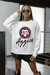 TEXAS A&M AGGIES WILD BREAKTHROUGH PREMIUM FLEECE CREWNECK PULLOVER