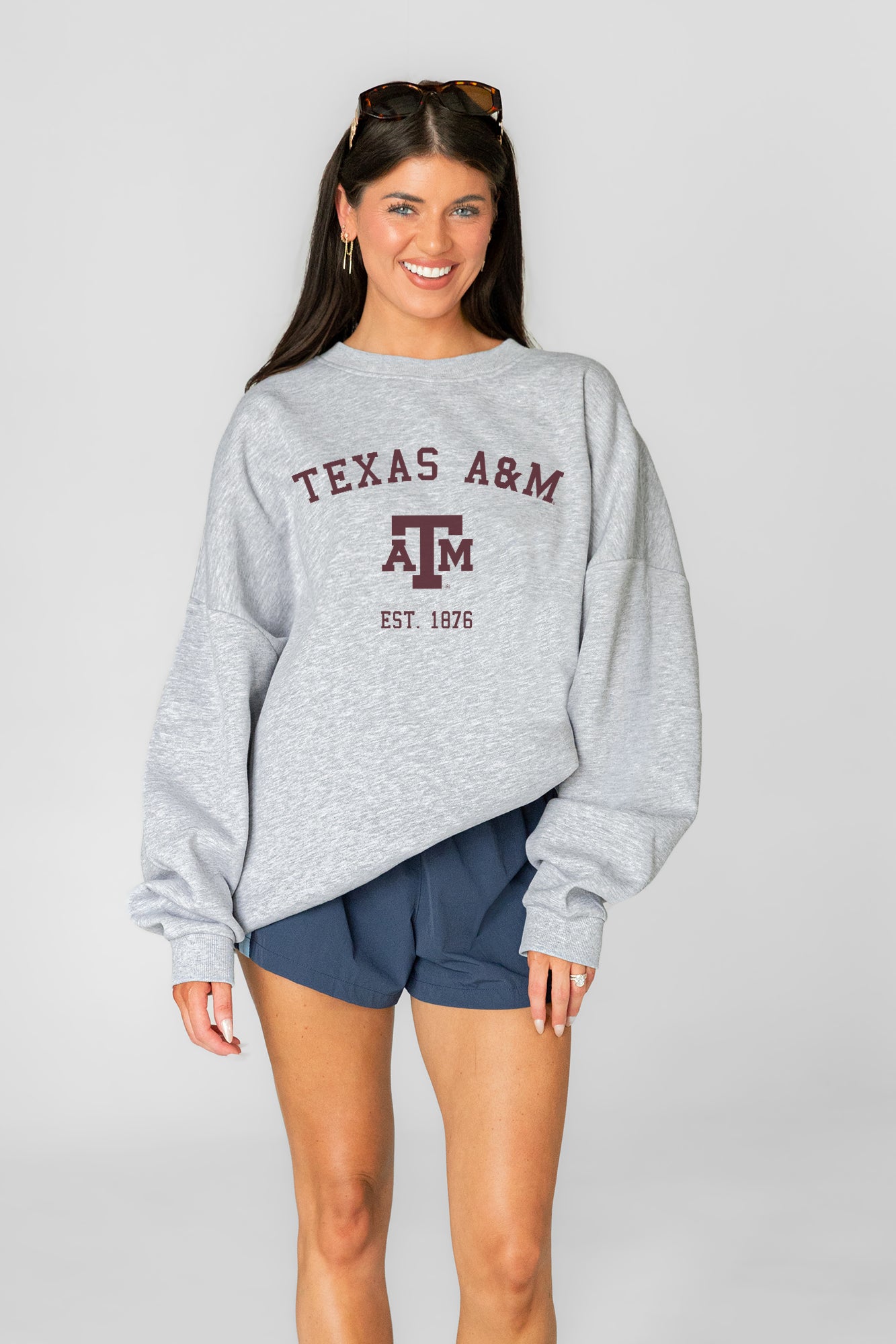 TEXAS A&M AGGIES CAMPUS ENERGY PREMIUM FLEECE CREWNECK PULLOVER