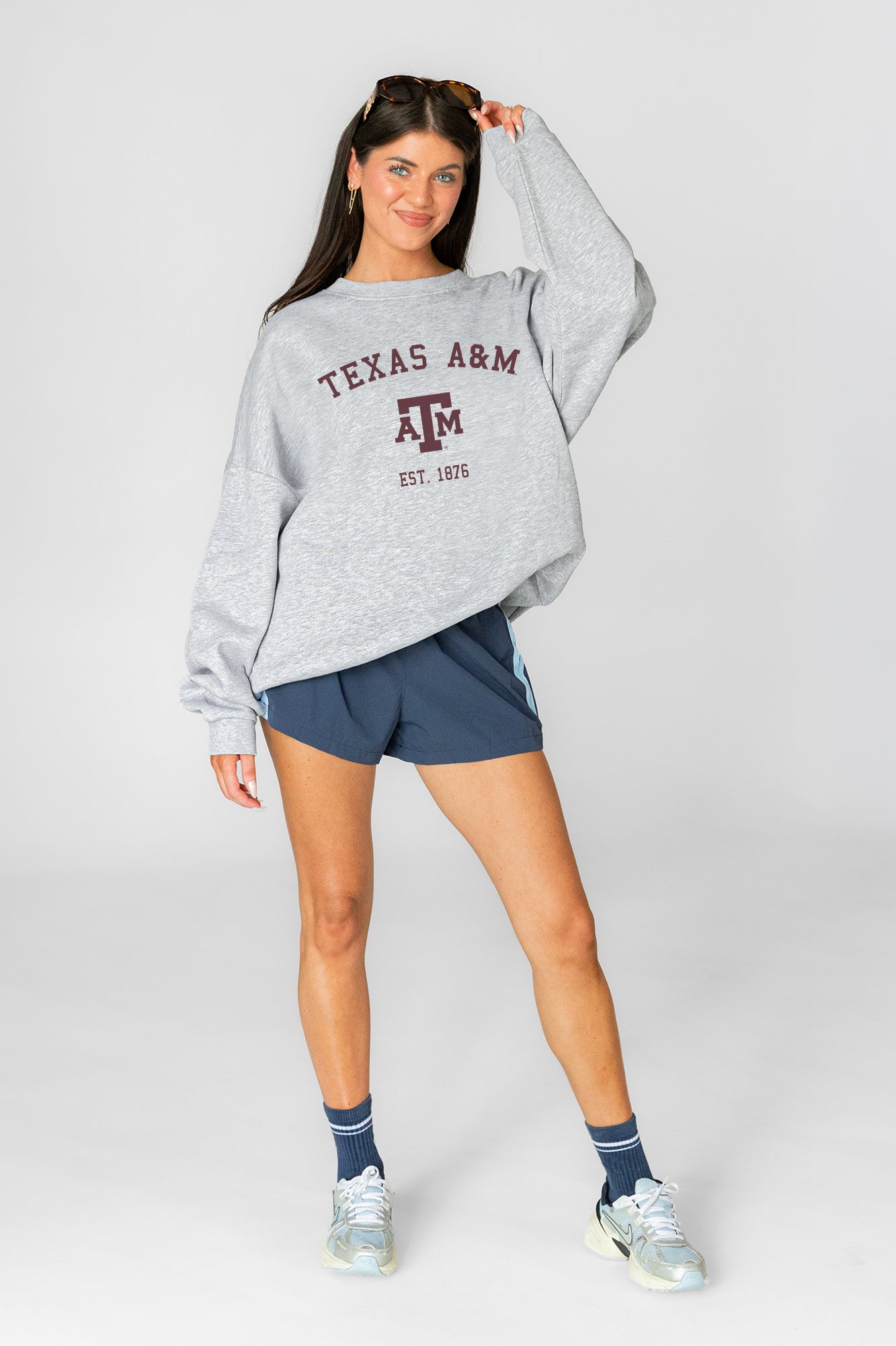 TEXAS A&M AGGIES CAMPUS ENERGY PREMIUM FLEECE CREWNECK PULLOVER
