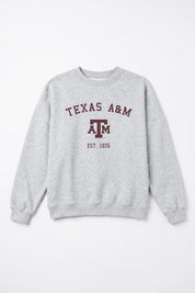 TEXAS A&M AGGIES CAMPUS ENERGY PREMIUM FLEECE CREWNECK PULLOVER