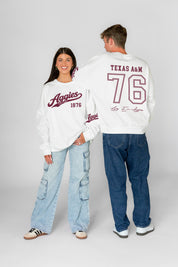 TEXAS A&M AGGIES DAY ONE PREMIUM FLEECE UNISEX CREWNECK PULLOVER