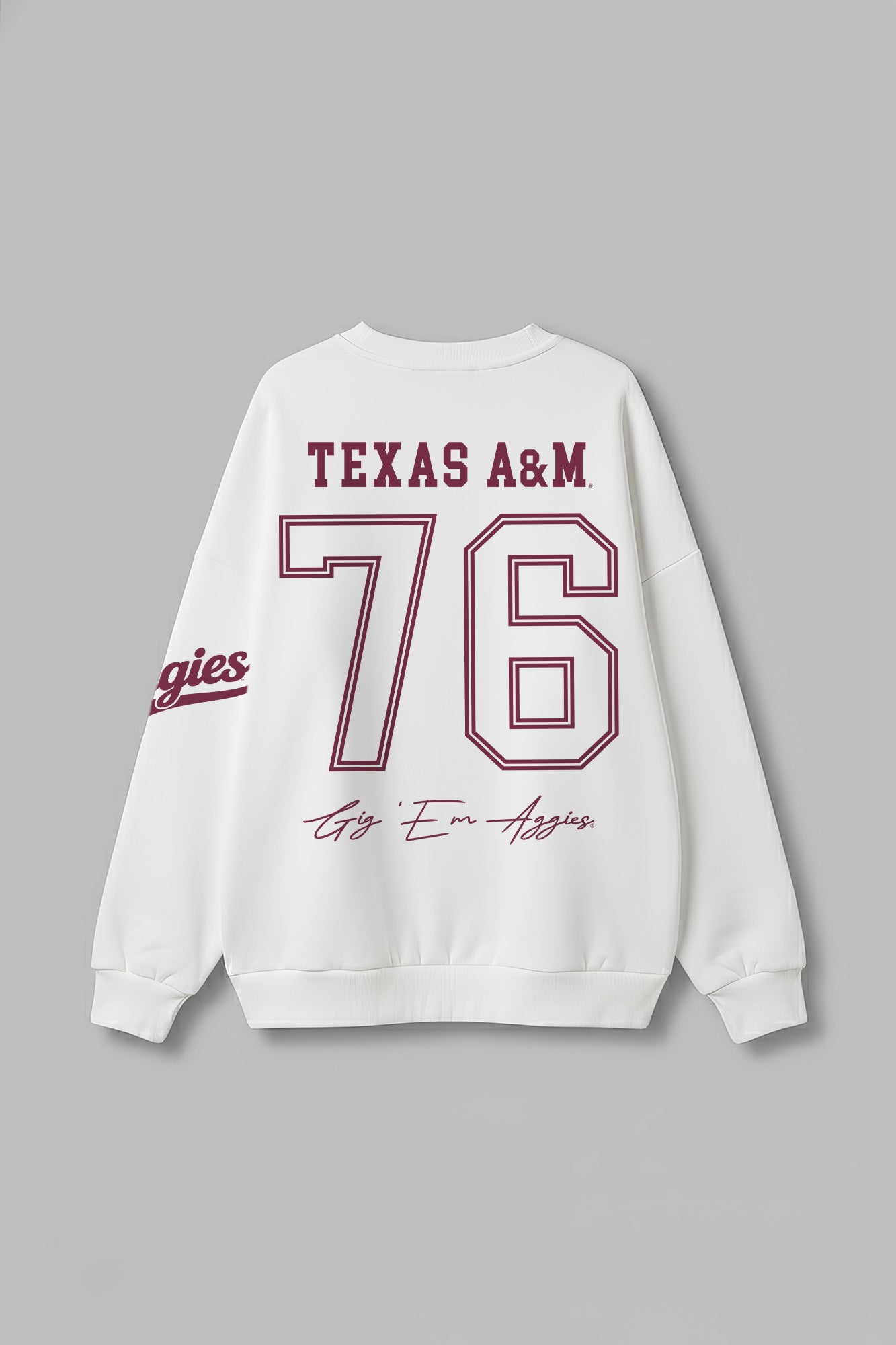 TEXAS A&M AGGIES DAY ONE PREMIUM FLEECE UNISEX CREWNECK PULLOVER