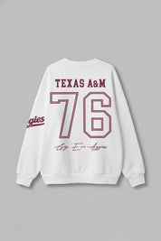 TEXAS A&M AGGIES DAY ONE PREMIUM FLEECE UNISEX CREWNECK PULLOVER